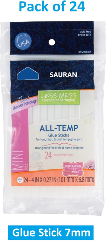 Sauran Pack of 2 Glue Sticks 7mm Glue(907 ml)