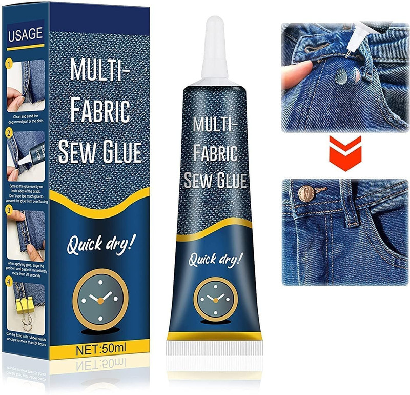 brahmani Multi Fabric Sew Glue Quick Dry Glue(50 ml)