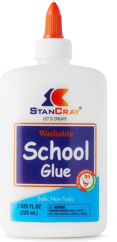 STANCRAY Washable School Glue Safe,Non-Toxic Adhesive for School Crafts & Art,Strong Glue(225 ml)