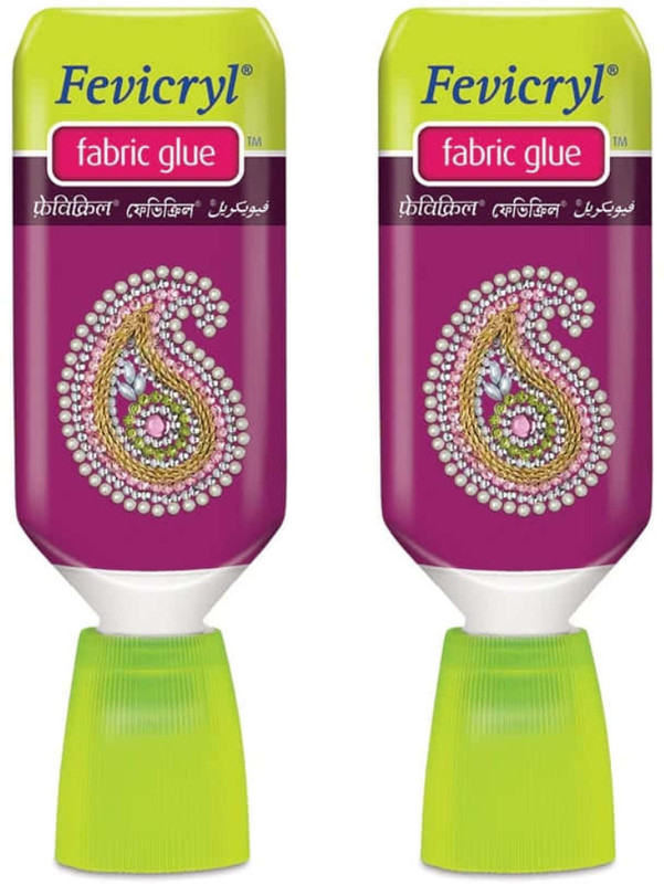 Hunny - Bunch Fevicryl Fabric Glue, Non-Toxic Ideal for Art & Crafts (Pack of 5Cone - 30gEach) Glue(30 ml)