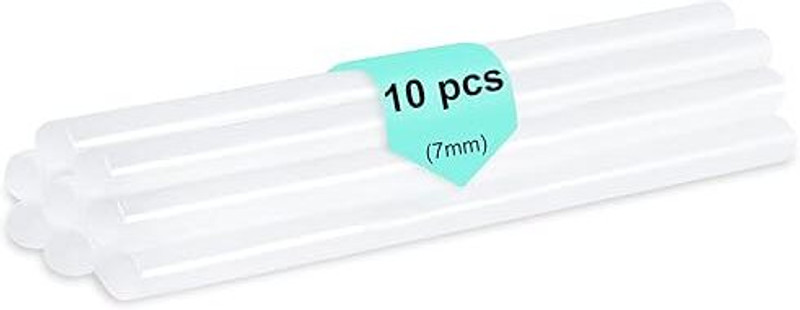Balaji Retails 7mm Transparent Glue Sticks for 20W Mini Hot Melt Glue Gun (Pack of 50) Glue(50 ml)