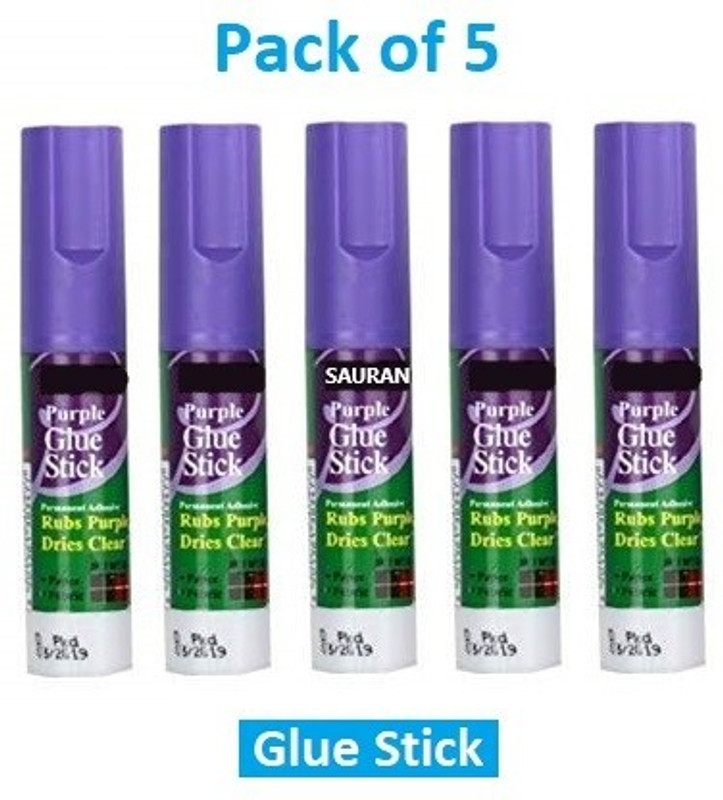 Sauran Pack of 5 Pencil glue stick Glue(100 ml)