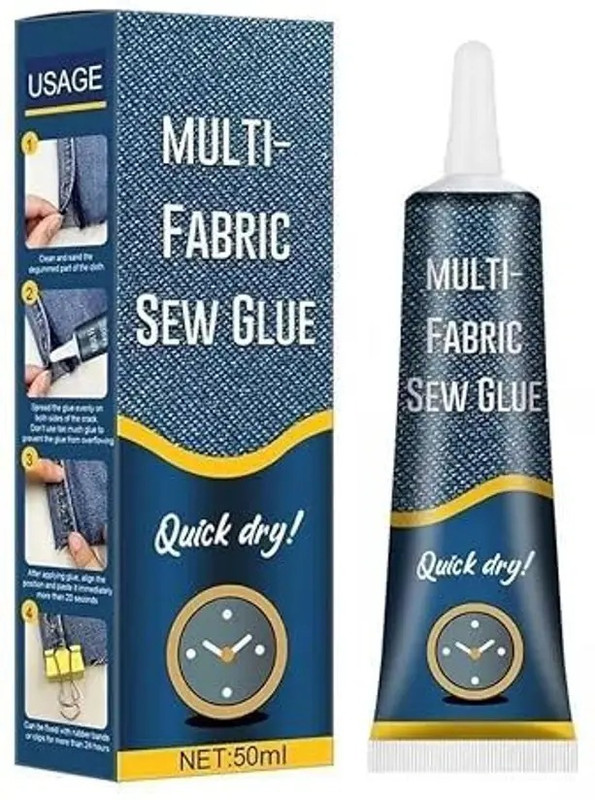 Makhodal Multi Fabric Sew Glue , Quick Dry Glue(50 ml)