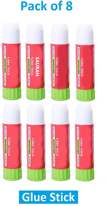 Sauran Pack of 8 Craft Work Glue Stick Glue(72 ml)