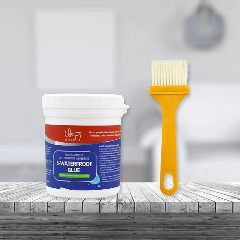 NRG Waterproof Adhesive Glue with Brush | Leak Repair for Wall & Roof Glue(300 ml)
