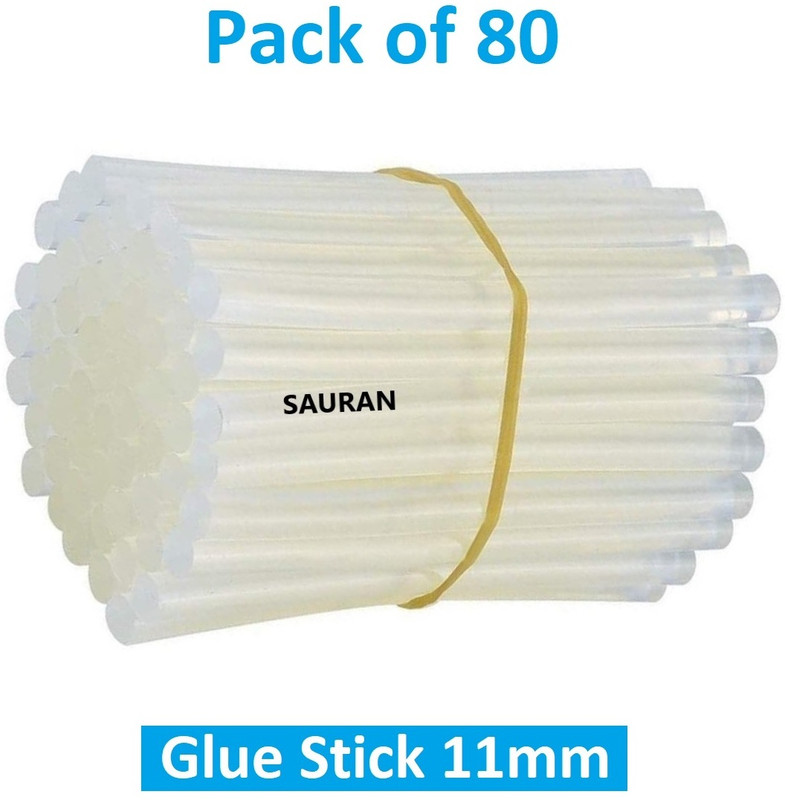 Sauran Pack of 80 Adhesive Glue stick 11mm Glue(1300 ml)