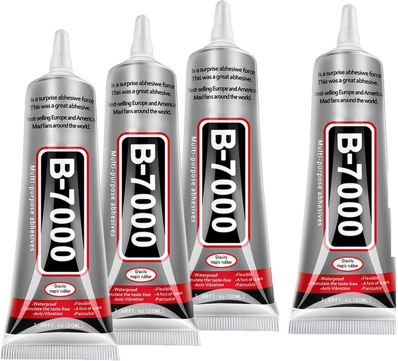 Lumei B7000 Jewelry Glue Transparent Waterproof Multi Purpose Super 1.68 oz Pack of 2 Glue(50 ml)