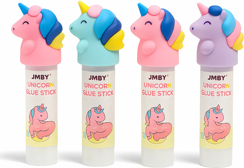 Tresneria Unicorn Glue Stick - Set of 4 (Cute Animal Cap Glue(20 ml)