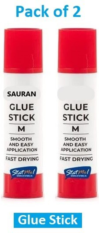 Sauran Pack of 2 School & Office Work Glue Sticks Glue(100 ml)