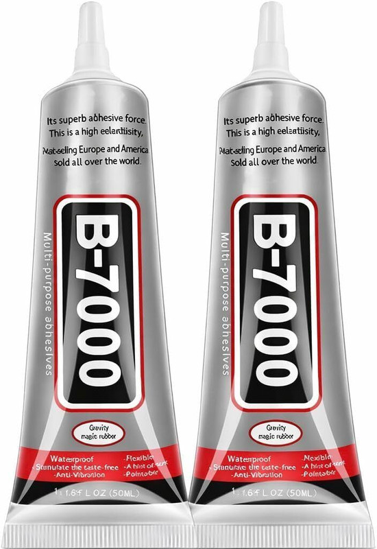 fenku mart B7000 Glue 50ML Pack of 2 Strong Transparent Multipurpose Adhesive Glue Glue(50 ml)
