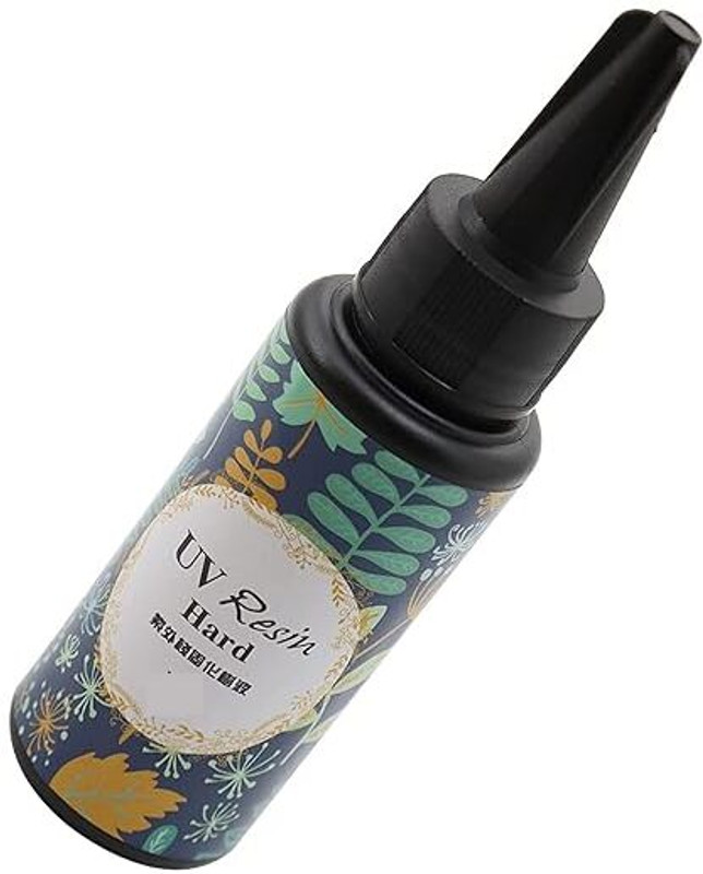 KRAFTMASTERS 60g UV Resin Hard Clear Sunlight Transparent Resin for Jewelry Making Glue DIY Glue(60 ml)