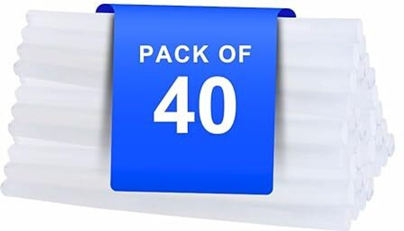 Balaji Retails 7mm Transparent Glue Sticks for 20W Mini Hot Melt Glue Gun (Pack of 100) Glue(100 ml)