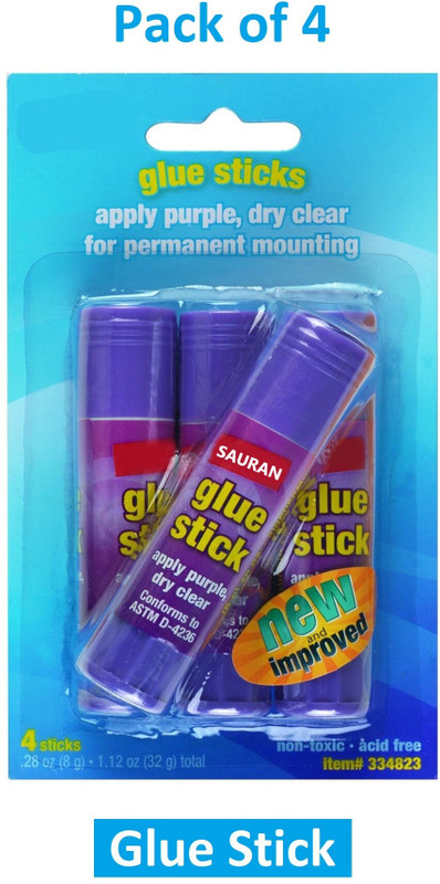 Sauran Pack of 15 Mini Glue Sticks Glue(27 ml)
