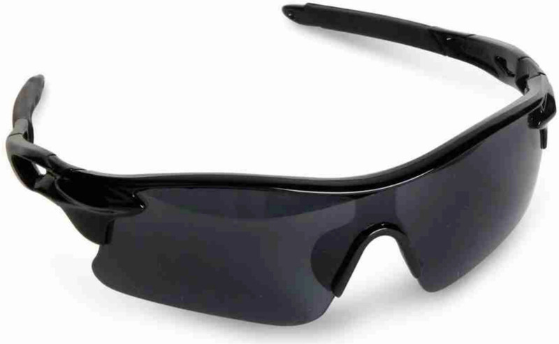 SENOTEY UV Protected Mirrored Sports Goggles Cricket Goggles(Black)