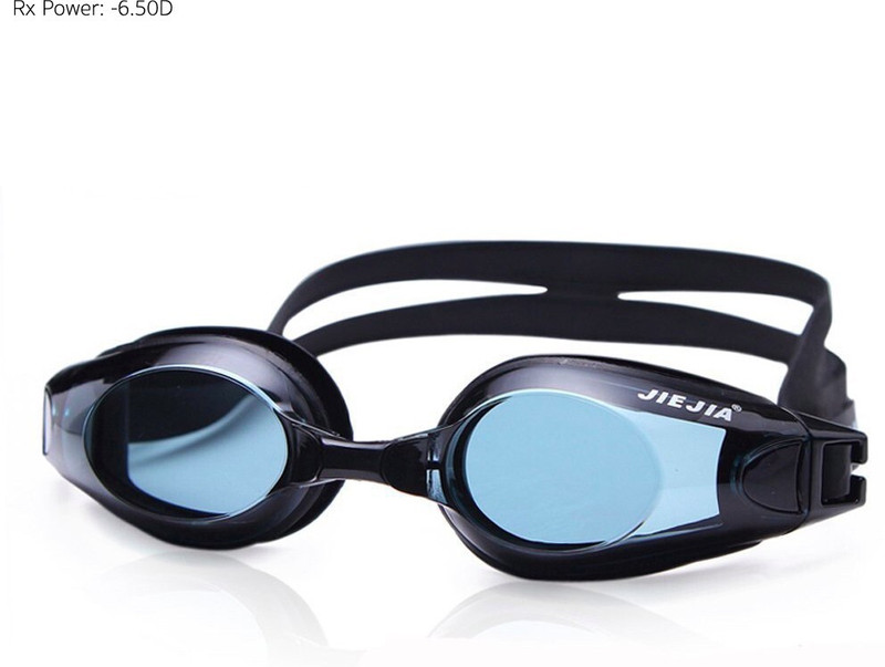 JIEJIA Optical Power With UV Protection, Anti-Fog (Rx P: -7.00) Swimming Goggles(Black)