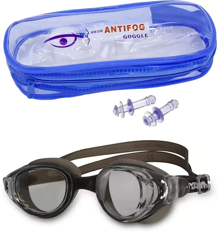 Psb Slip-Resistant Swimming Goggles With Earplugs Swimming Goggles