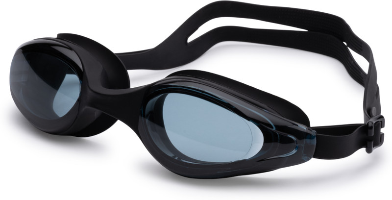 ArrowMax Swimming Goggles For Adults Youth Big Wide Lense Anti Fog Silicone Strap Swimming Goggles(Black)