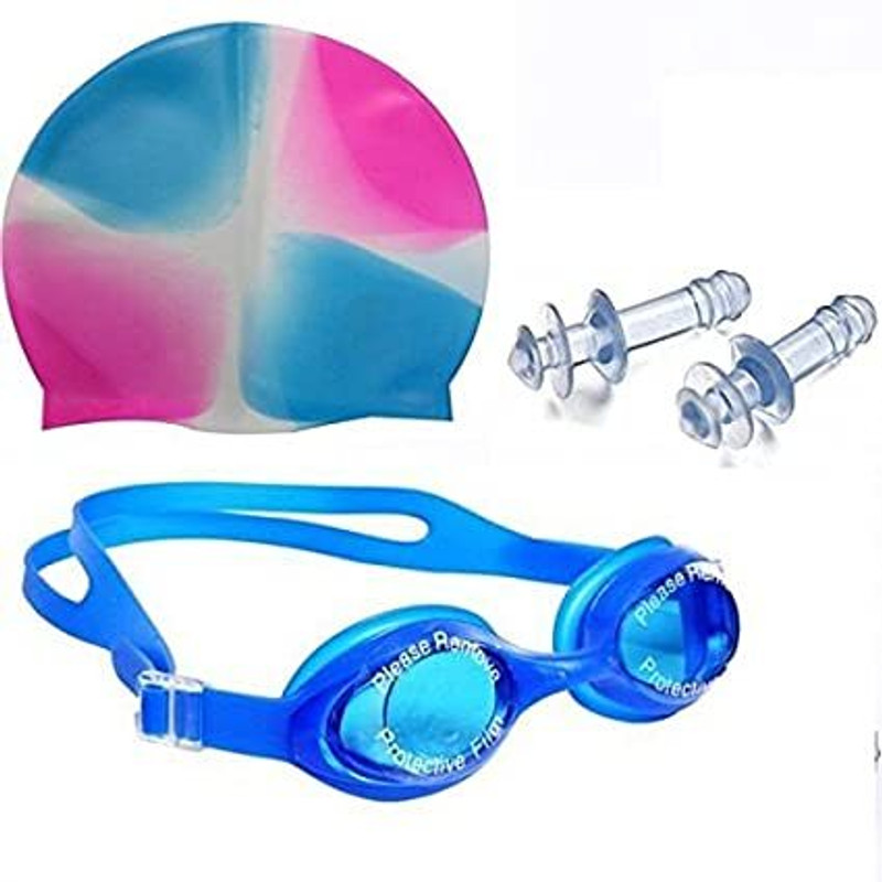 Sejas Collections Silicone Swimming Cap Legend Mirrored No Leaking Anti Fog UV Protection Swimming Goggles