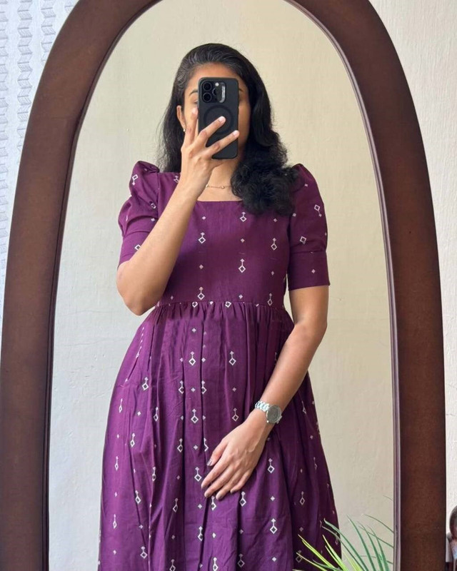Kalanagri Flared/A-line Gown(Purple)