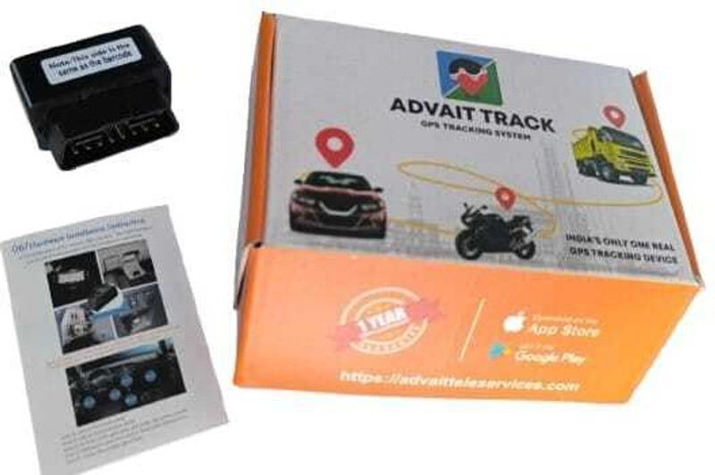 ADVAIT TRACK 4G OBD GPS Tracker for Cars: Real-Time Tracking, Plug & Play, Free 1-Year SIM GPS Device(Black)