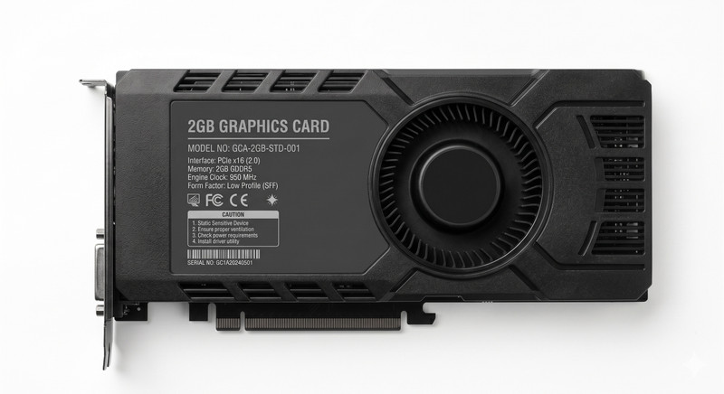 SUMAN ENTERPRISES GC2-01 DDR3 2 GB NVIDIA Chipset 128 bit 611 MHz Graphics Card(Black)