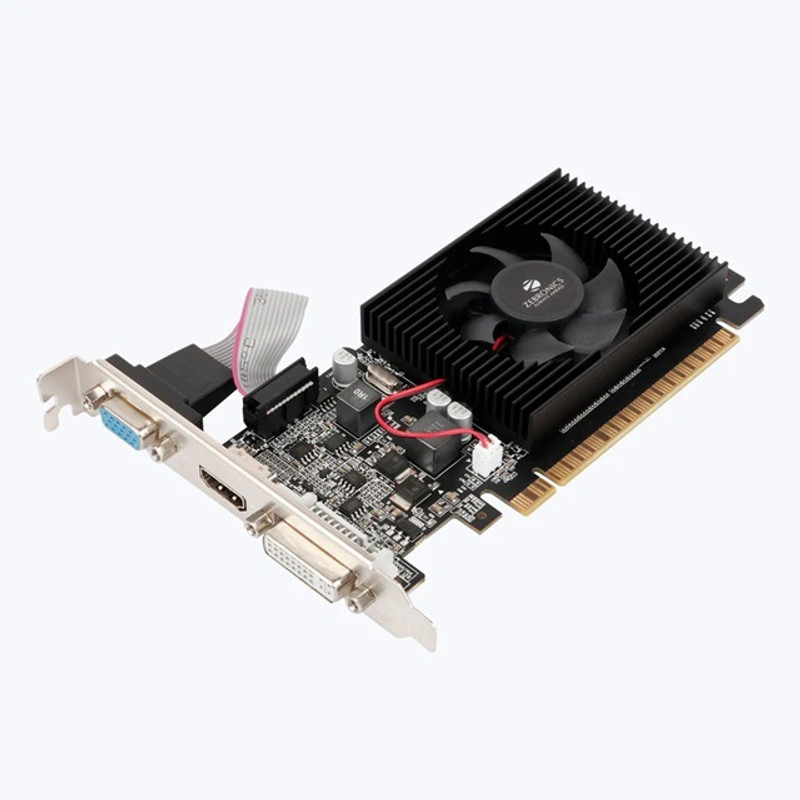 ZEBRONICS GT610 DDR3 2 GB NVIDIA Chipset 64 bit 1000 MHz Graphics Card(Black)