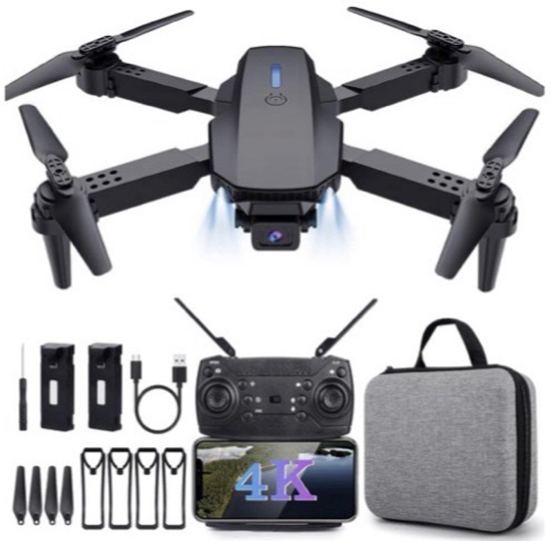 flyx E88 Pro 4K Dual Camera with Gesture Shot & Wide-Angle Focus DDR2 2 GB NVIDIA Chipset 0 bit 0 MHz Graphics Card(Black)