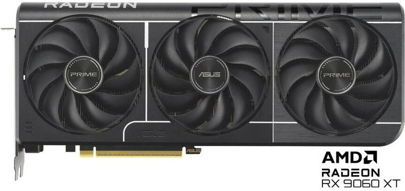 ASUS PRIME-RX9060XT-O16G GDDR6 16 GB AMD Radeon Chipset 128 bit 3310 MHz Graphics Card(Black)