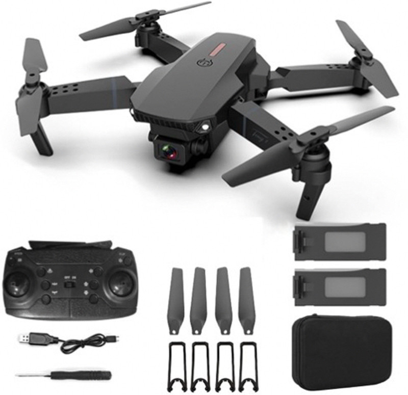 FLYZEN E88 Pro 4K Explorer Edition with FPV Live Feed & Smooth Hover Mode DDR2 2 GB NVIDIA Chipset 0 bit 0 MHz Graphics Card(Black)