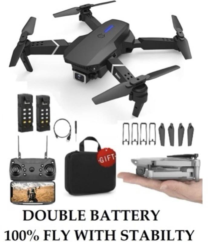 Luftrix E88 Pro 4K LED Night Drone DDR2 2 GB NVIDIA Chipset 0 bit 0 MHz Graphics Card(Black)