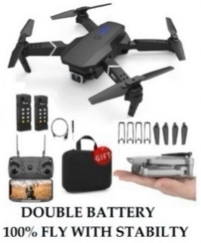 flyx E88 Pro 4K WiFi Drone with Smart Balance & One-Touch Launch DDR2 2 GB NVIDIA Chipset 0 bit 0 MHz Graphics Card(Black)
