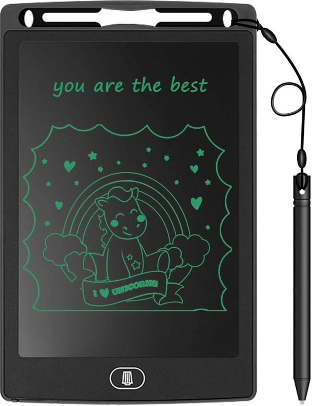 BRIJWASI ONE KEY ERASER WRITTING PAD 8.5 inch LCD Writing Board Tablet of Environmental Protection and Drawing Board, Notepad for Kids, LCD Draft Pad Smart eWriter for Home, School and Office (Black) 7 x 9 inch Graphics Tablet Connectivity - Modem(Black)
