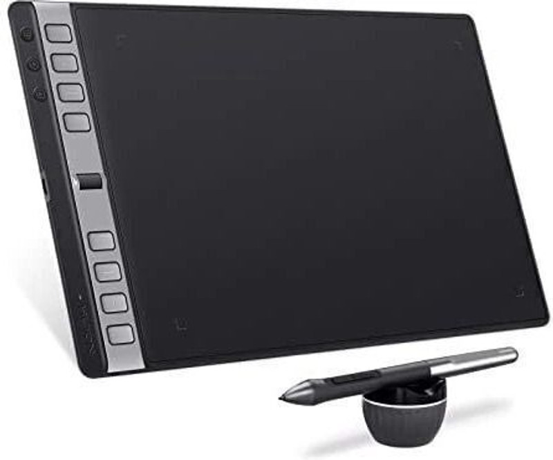 HUION RTS-300 Inspiroy RTS 300 Tablet, 6 Keys, Battery Free Stylus 6.3 x 3.9 inch Graphics Tablet Connectivity - USB(Black)