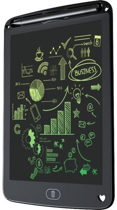 Kundi 8.5 Inch LCD Writing Tablet Scribbling Pad Ages 3+ Black 5.5 x 8.5 inch Graphics Tablet Connectivity - Wireless(Black)