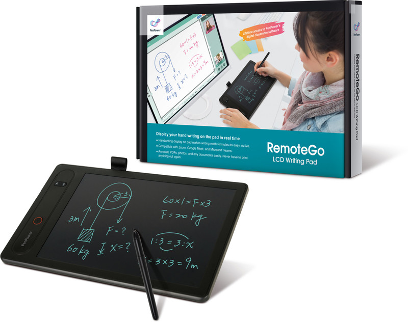 PenPower TECHNOLOGY LTD 4710837751568 RemoteGo LCD Writing Pad 6 x 8 inch Graphics Tablet Connectivity - USB(Black)