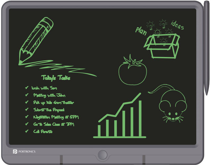 Portronics Ruffpad 15 , POR 1237 11.6 x 8.5 inch Graphics Tablet Connectivity - Wireless(Grey)