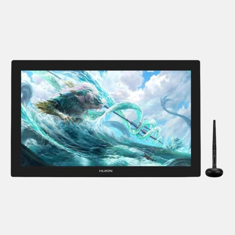 HUION GT2401 Kamvas Pro 24 4K Display Tablet, 23.8" 8192 Stylus, K-20 Keydial 20.74 x 11.67 inch Graphics Tablet Connectivity - USB(Black)