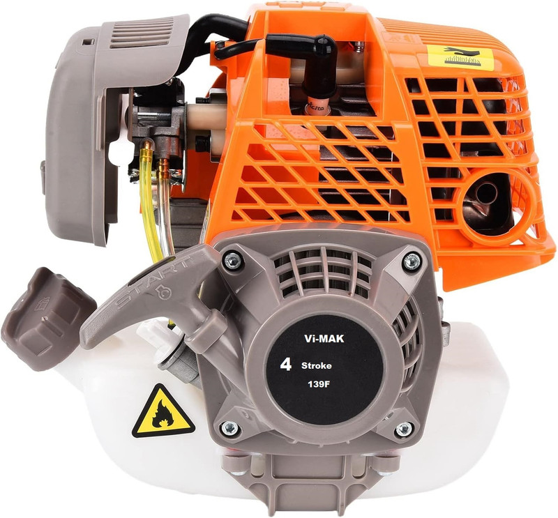 VI-MAK 4 Stroke Petrol Engine Gasoline Motor, 31cc for Brush Cutter (139F Engine) Fuel Grass Trimmer(Automated Feed)