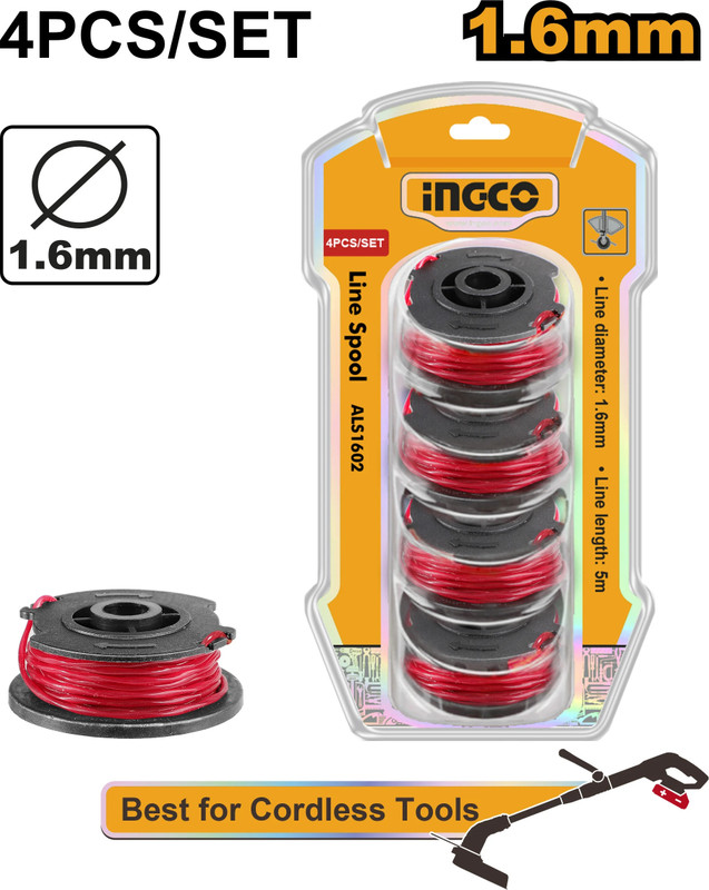 INGCO ALS1602 Corded & Cordless Grass Trimmer(Manual Feed)