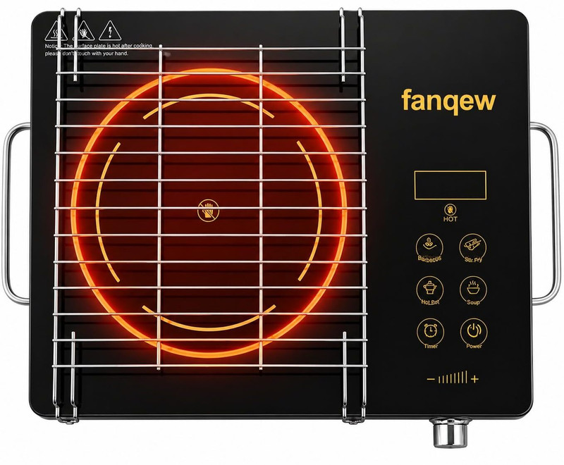 Fanqew Universal Grill Jali Stand for Induction infred jali Glider Rack Grill(Pack of 1)