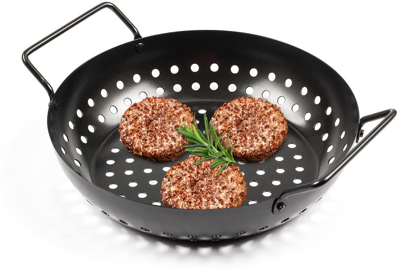 BHAJANSHREE BBQ Vegetable Grilling Pan Gas Grill