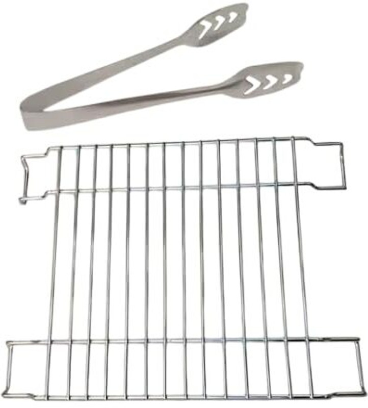 Fanqew Induction Infrared Grill Jali with Stainless Steel Tong Combo Pack Glider Rack Grill(Pack of 2)