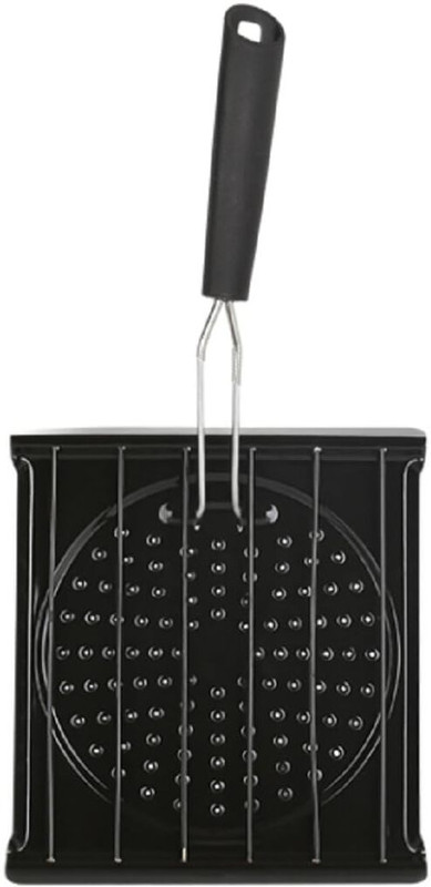 Gyanadh Stainless Steel BBQ Toaster With Folding Handle 1 Slice Toast Rack(Stainless Steel)