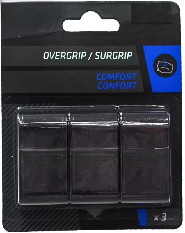 Woodtechinternational Tennis Racket Overgrip | Tacky & Comfort | Confort Surgrip | Black Color | Tacky Touch(Pack of 3)