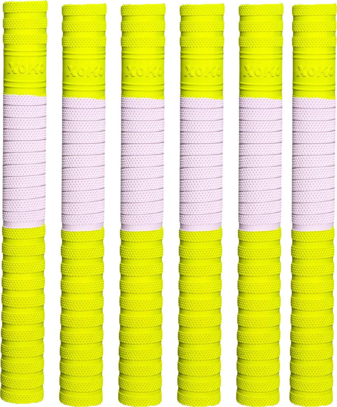 XOKO Premium Cricket Bat Grip Anti-Slip Rubber Super Handle Grip Ultra Tacky(Multicolor, Pack of 6)