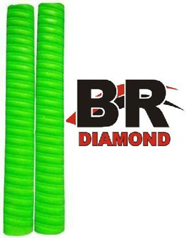 BR DIAMOND GREEN COIL BAT GRIP Mesh Grip(Green, Pack of 2)