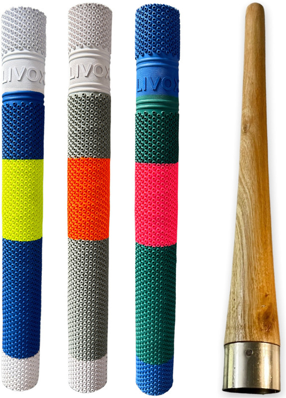 LIVOX Octopus Textured Rubber Cricket Bat Handle Grip Super Tacky(Pack of 4)