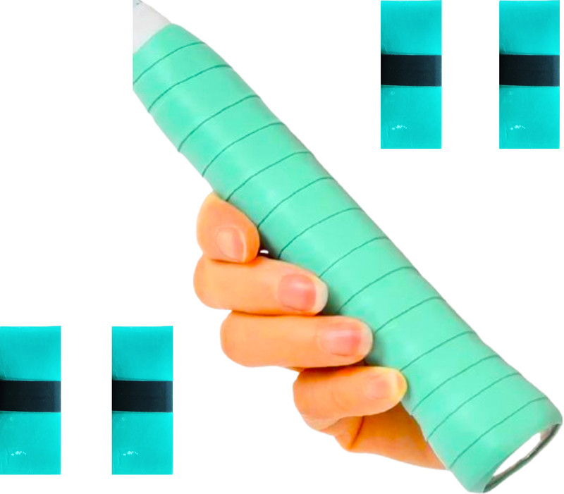 acers Pack of 2 Badminton/Tennis/Squash/Pickleball Racket Grip Turquoise Blue Smooth Tacky(Multicolor, Pack of 2)