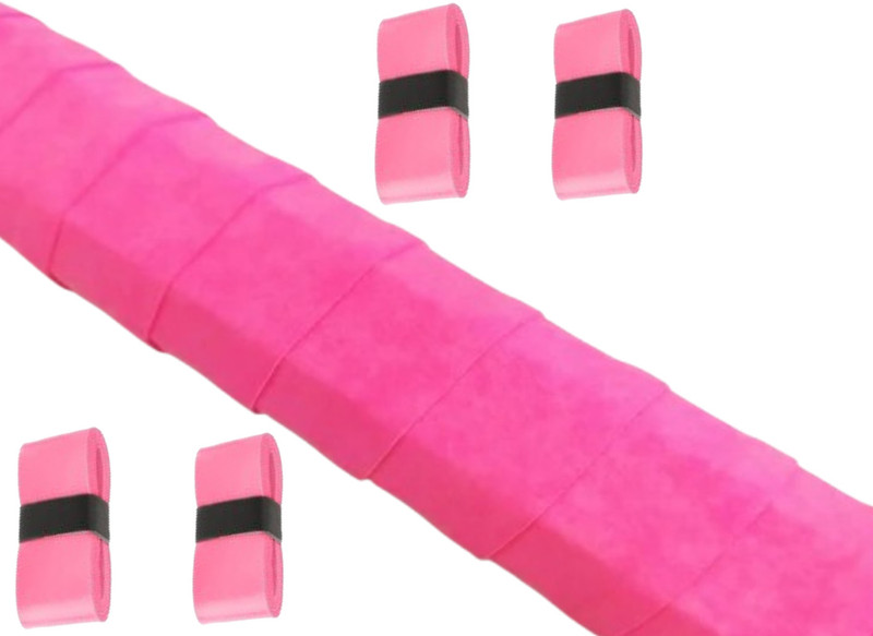 acers Pack of 4 Anti-Slip Grip for Badminton/Squash/Tennis/Pickleball Rackets Overgrip Dry Feel(Black, Pack of 4)