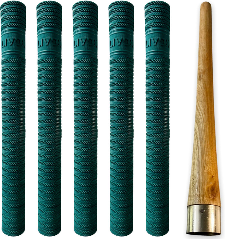 LIVOX Cricket Bat Handle Grip for Beginners & Professionals Extra Tacky(Green, Pack of 6)